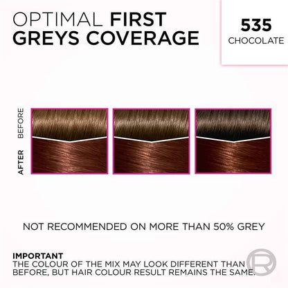 L'Oreal Paris Casting Creme Gloss Semi-Permanent Hair Colour - 535 Chocolate (Ammonia Free)