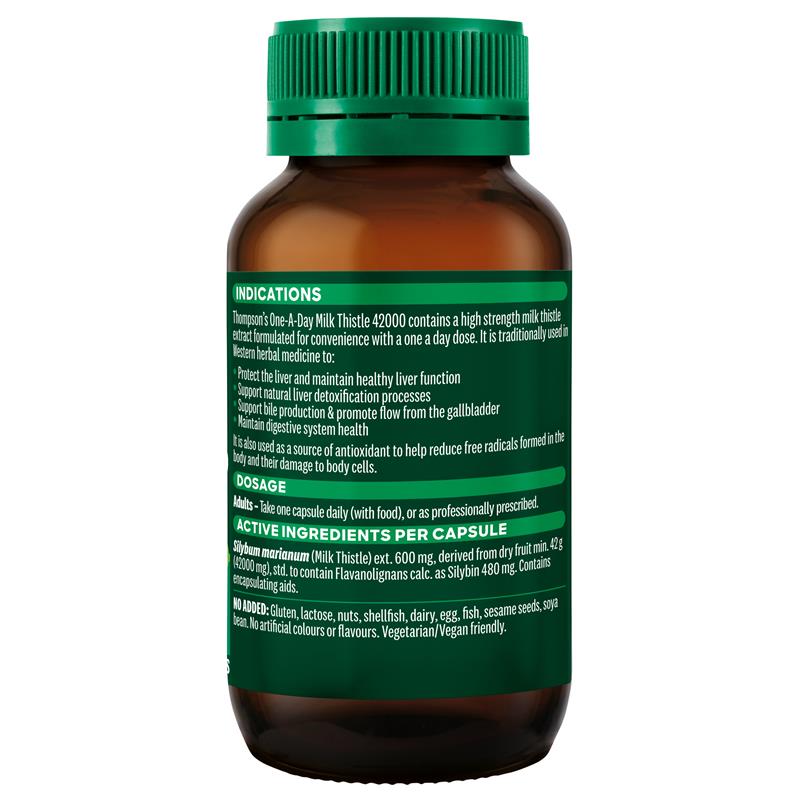 Thompson's One-A-Day Milk Thistle 42000mg 60 Capsules