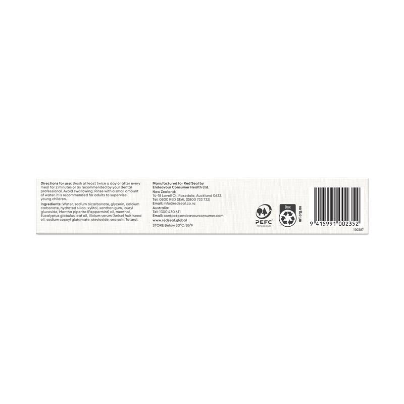 Red Seal Toothpaste Baking Soda