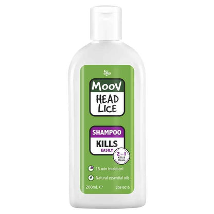 Moov Head Lice Shampoo 200Ml - Lice/Nits