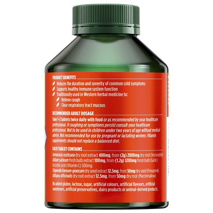 Nature's Own Triple Strength Garlic + C Horseradish 200 Tablets Exclusive Size