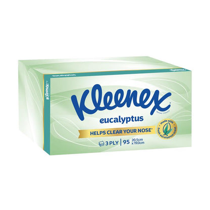 Kleenex Facial Tissues Eucalyptus 3 ply 95