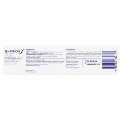 Sensodyne Toothpaste Daily Care + Whitening 160g Exclusive Size