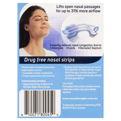 Breathe Right Clear Regular Nasal Congestion Strips 30 - GimmeNow
