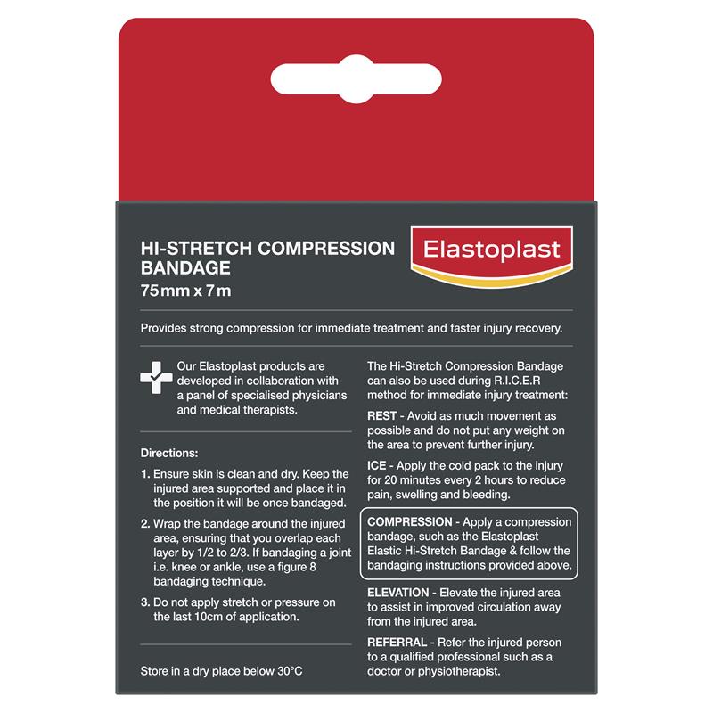 Elastoplast Hi Stretch Bandage 7.5cm x 7m - GimmeNow