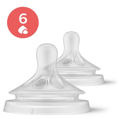 Avent Natural Response Teats 9 month+ Flow 6 2 Pack