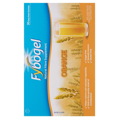Fybogel Fibre Constipation Relief Supplement Sachets Orange 30 pack - GimmeNow