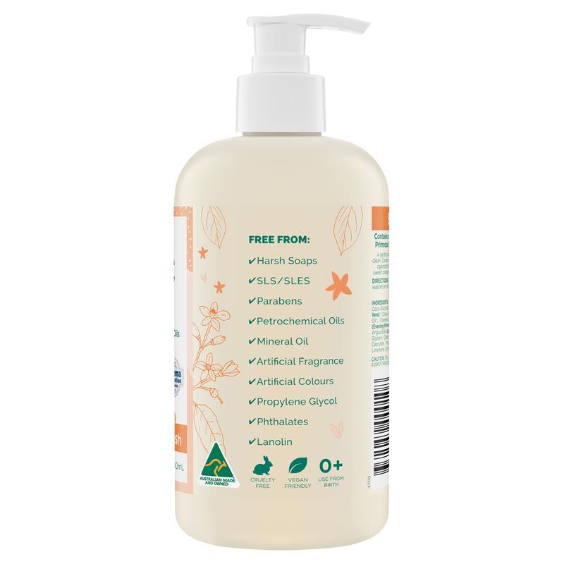 Gaia Natural Baby Bath & Body Wash 500ml Pump