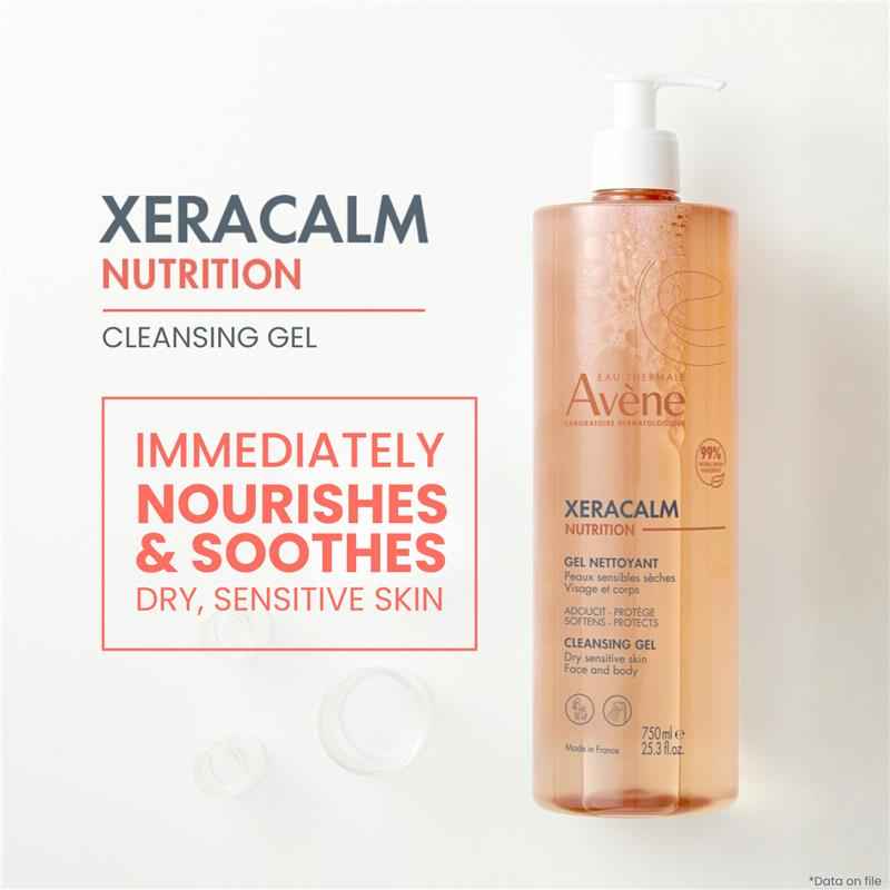 Avene Xeracalm Nutrition Cleansing Gel 750ml