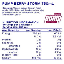 Pump Water Berry 750ml