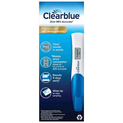 Clearblue Digital Pregnancy Test Weeks Indicator 2 Tests