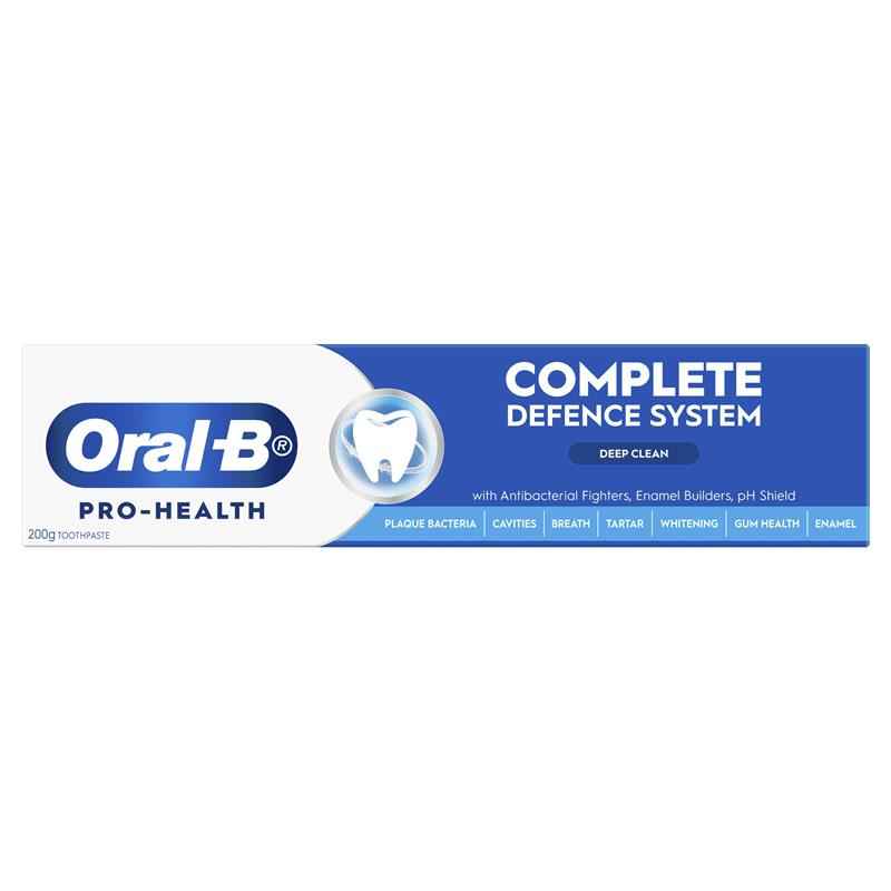Oral B Toothpaste Pro Health Complete Defence System Deep Clean 2 x 200g  Value Pack