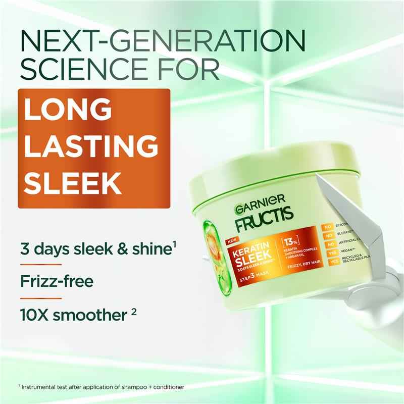 Garnier Fructis Keratin Sleek Hair Mask 370ml