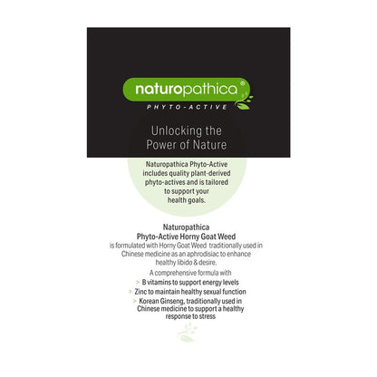 Naturopathica Horny Goat Weed for Him 50 Tablets