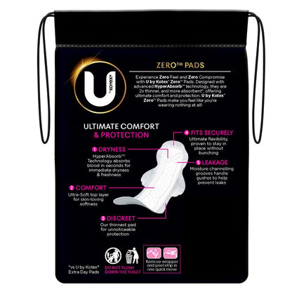 U by Kotex Zero Super Wing 10 Pack