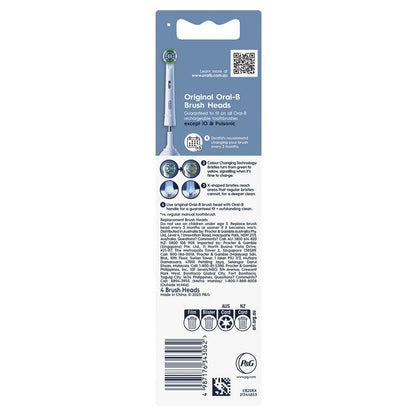 Oral B Power Toothbrush Everyday Clean Refills 4 Pack