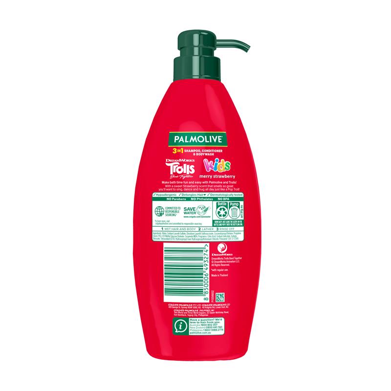 Palmolive Kids 3 In 1 Merry Strawberry 700ml
