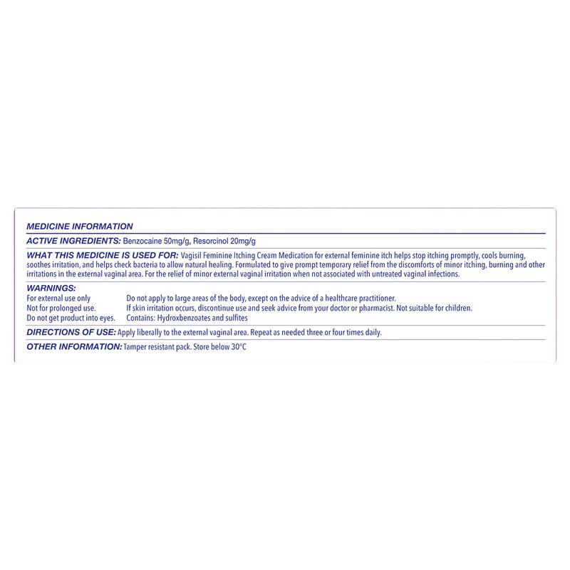 Vagisil Feminine Itching Cream 25g