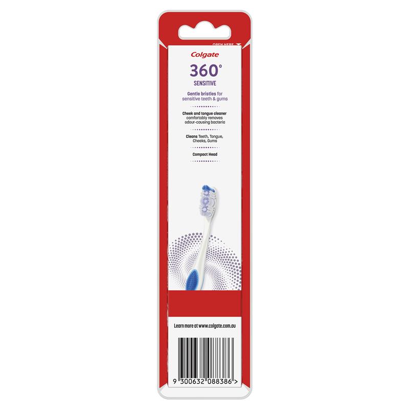 Colgate 360 Sensitive Pro-Relief Sensitive Teeth Pain Toothbrush Extra Soft 2 Pack