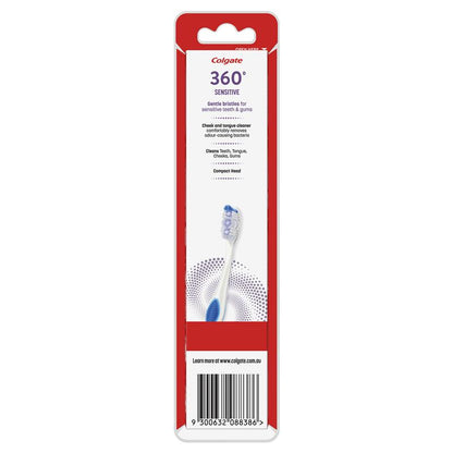 Colgate 360 Sensitive Pro-Relief Sensitive Teeth Pain Toothbrush Extra Soft 2 Pack