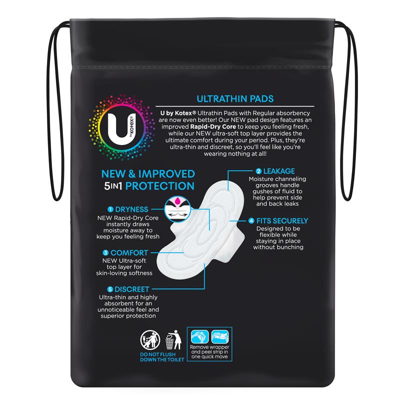 Kotex U Ultra Thin Wings Regular 14