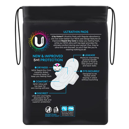 Kotex U Ultra Thin Wings Regular 14