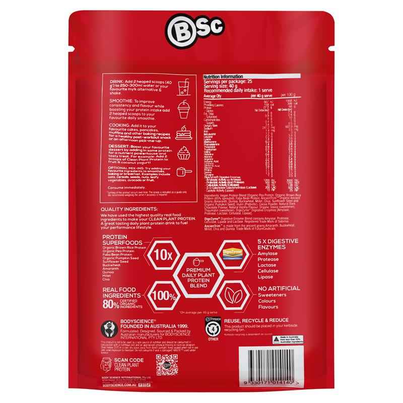 BSc Clean Plant Protein Rich Chocolate 1kg