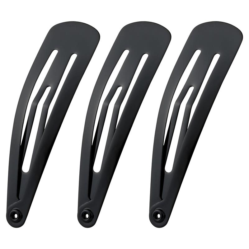 Lady Jayne One Touch Clips, Black, Pk10