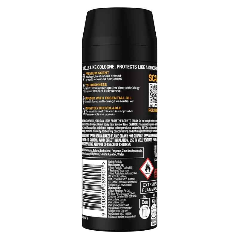 Lynx Fine Fragrance Premium Body Spray Black Vanilla 150ml