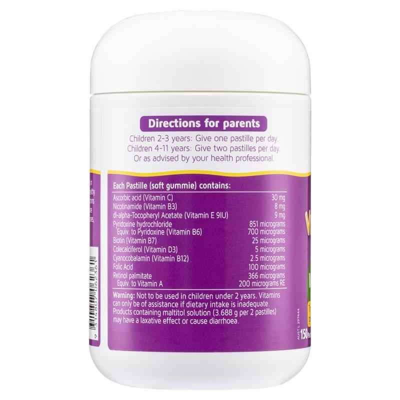 Nature's Way Kids Smart Vita Gummies Sugar Free Multivitamin Trios 150 Pastilles