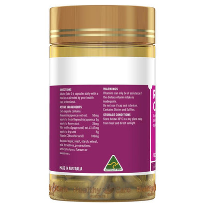 Healthy Care Resveratrol 180 Capsules