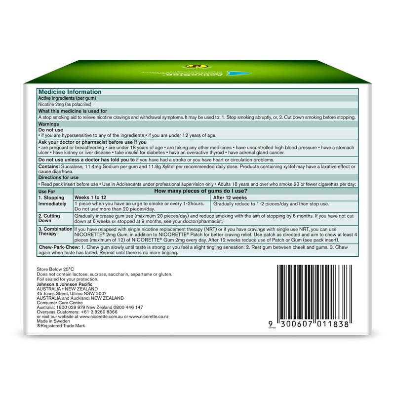 Nicorette Gum 2mg Fresh Fruit 315 Pieces Exclusive Size