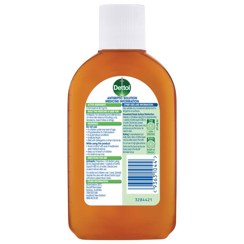 Dettol Antiseptic Antibacterial Disinfectant Liquid 250ml