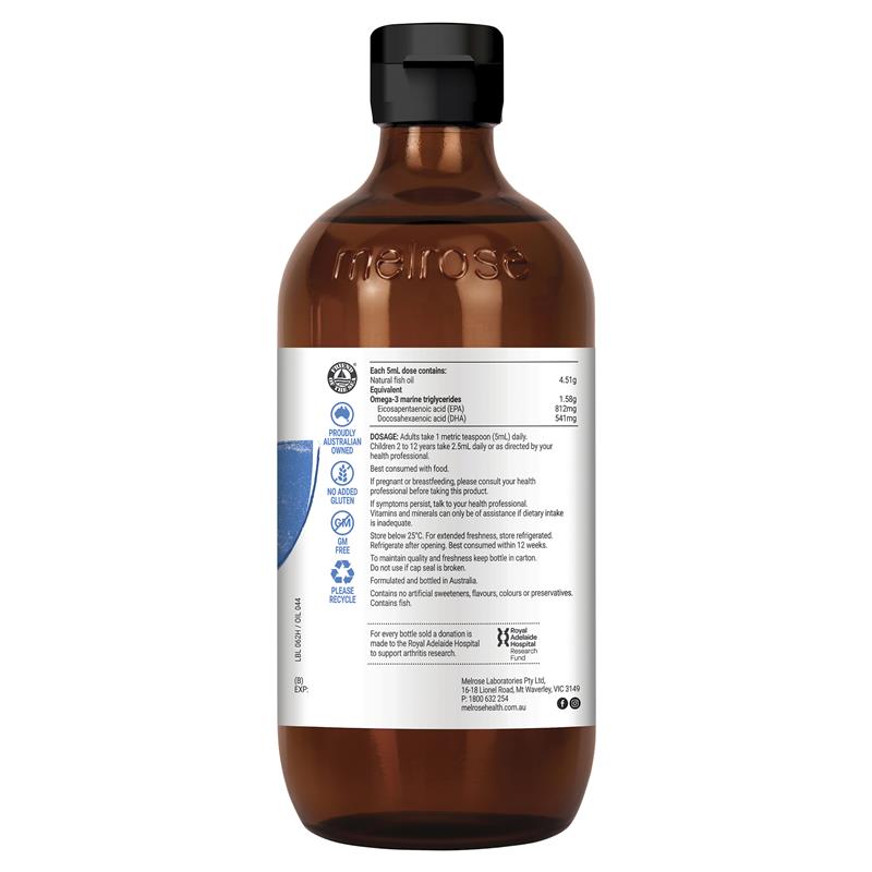 Melrose Omega Fish Oil Health & Heart 500ml