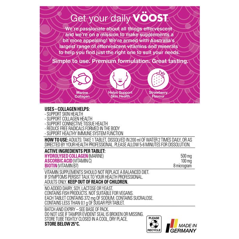 Voost Collagen Effervescent 60 Pack Exclusive Size