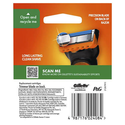 Gillette Fusion Manual Razor Blades 8 Pack