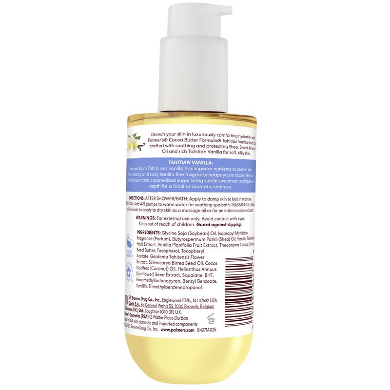 Palmers Tahitian Vanilla Moisture Drench Body Oil 192ml