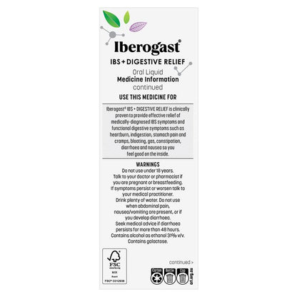 Iberogast IBS + Digestive Relief Oral Liquid 100ml