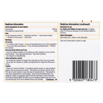 Codral PE Cold & Flu Tablets 48 Pack