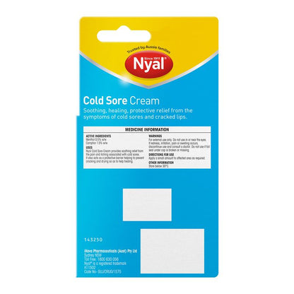 Nyal Cold Sore Cream 10g