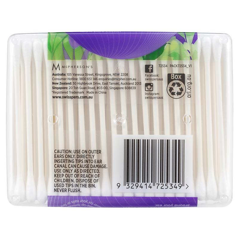 Swisspers Paper Stems Cotton Tips 240 Pack