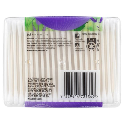 Swisspers Paper Stems Cotton Tips 240 Pack