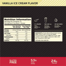 Optimum Nutrition Gold Standard 100% Whey Vanilla Ice Cream 907g