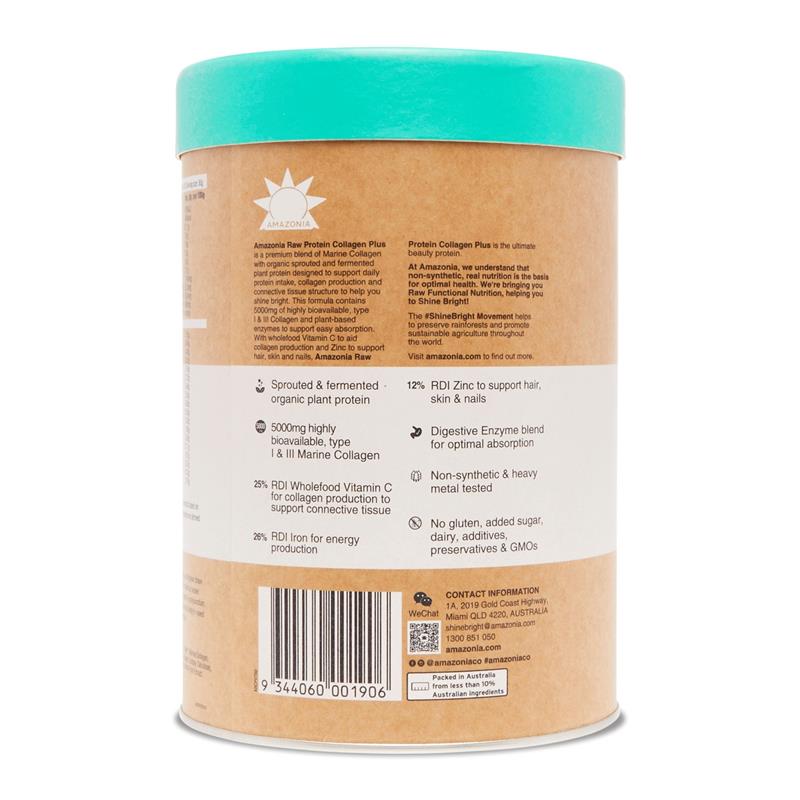 Amazonia RAW Protein Collagen Plus Vanilla Maple 750g