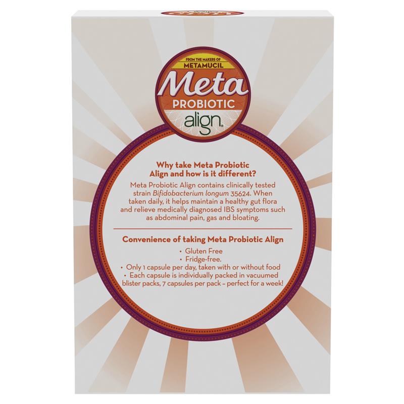 Meta Align Daily IBS Probiotics Capsules 28 Pack