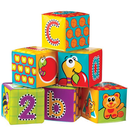 Playgro Splash and Learn Bath Soft Blocks 6 Pack