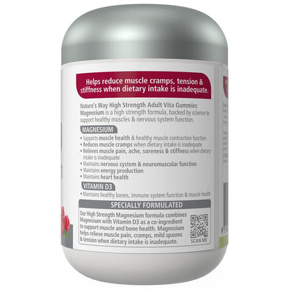Nature's Way Adult Vita Gummies High Strength Magnesium 120 Gummies