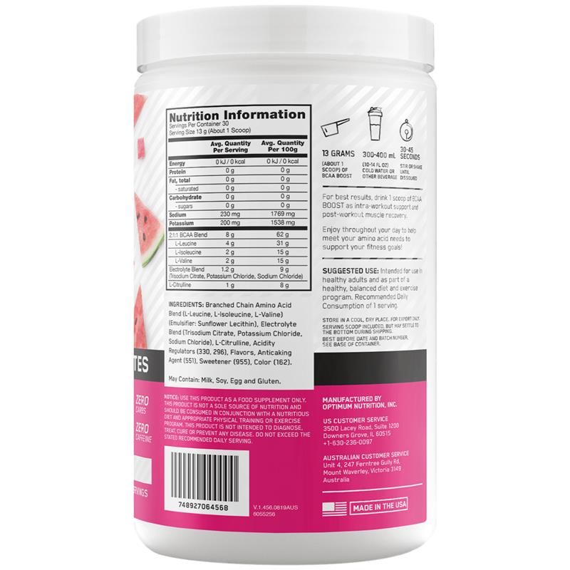 Optimum Nutrition BCAA Boost Watermelon 390g