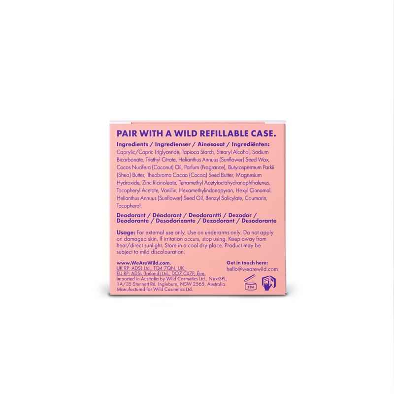 Wild Deodorant Stick Refill Fresh Coconut & Vanilla 40g