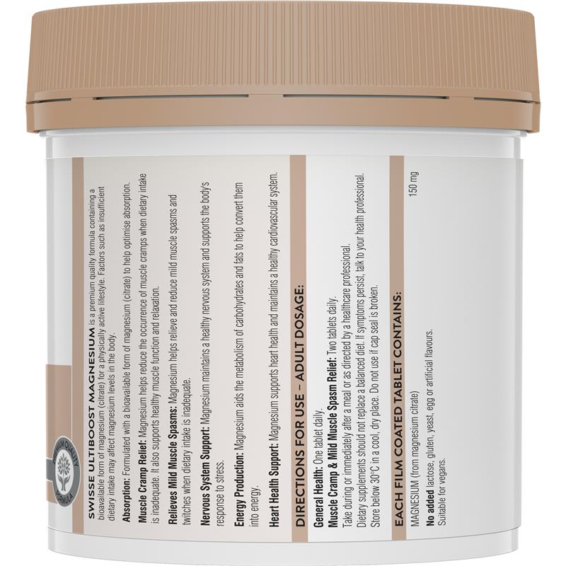 Swisse Ultiboost Magnesium 300 Tablets Exclusive Size